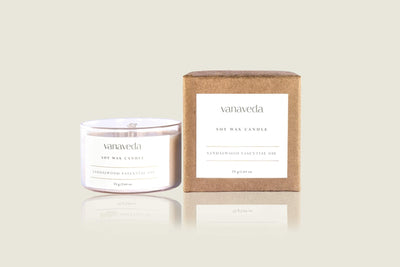 Glass Candle Sandalwood